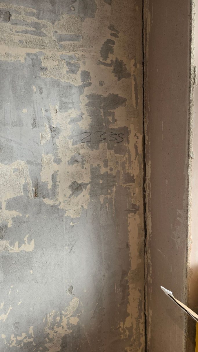 Bathroom cladding before