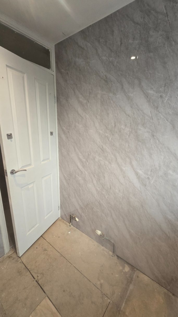 Bathroom cladding after