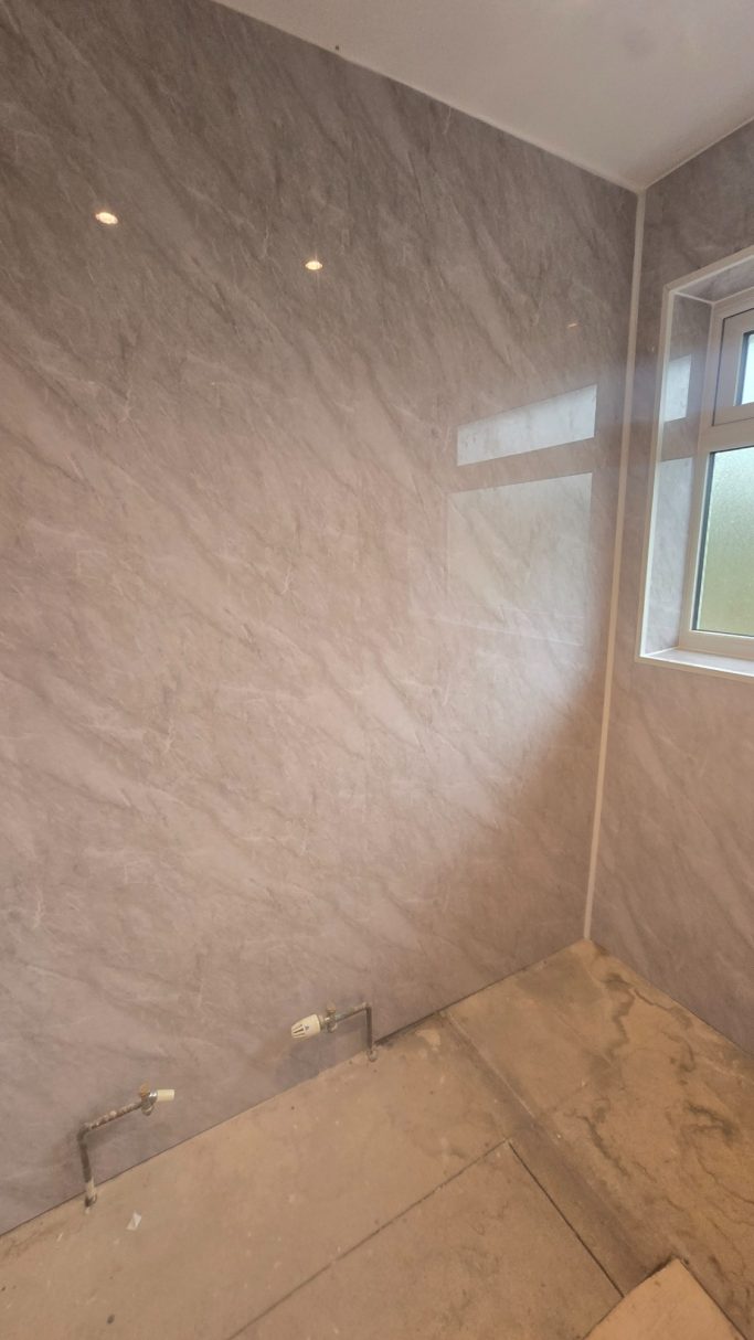 Bathroom cladding after